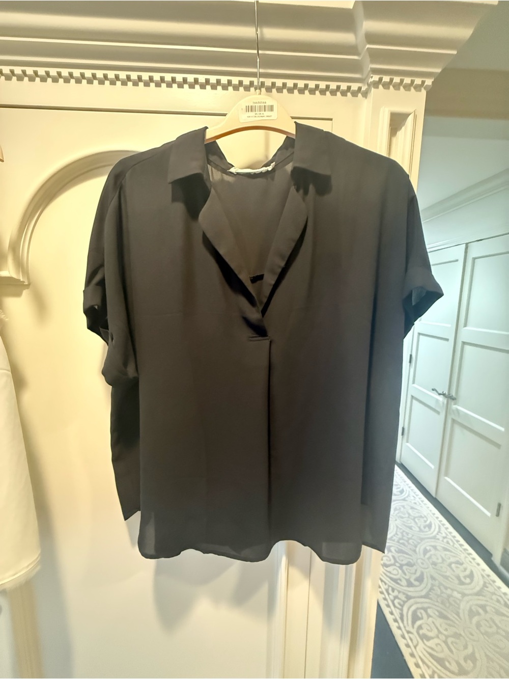 All in Favor button back blouse - XL